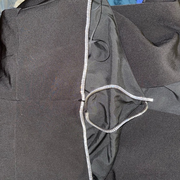 Halston Heritage Black Ruched Halter Cocktail Dress - Picture 9 of 9